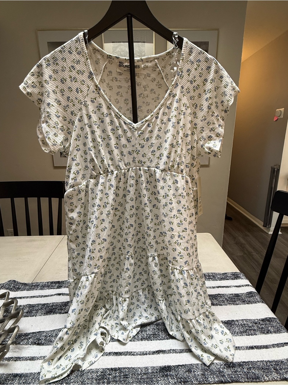 Floral Print Short Sleeve Dress